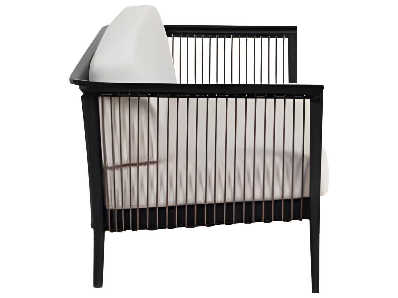 Ratana Copacabana Silver Black Aluminum Cushion Sofa