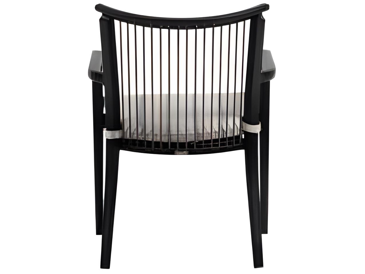 Ratana Copacabana Silver Black Aluminum Cushion Dining Chair
