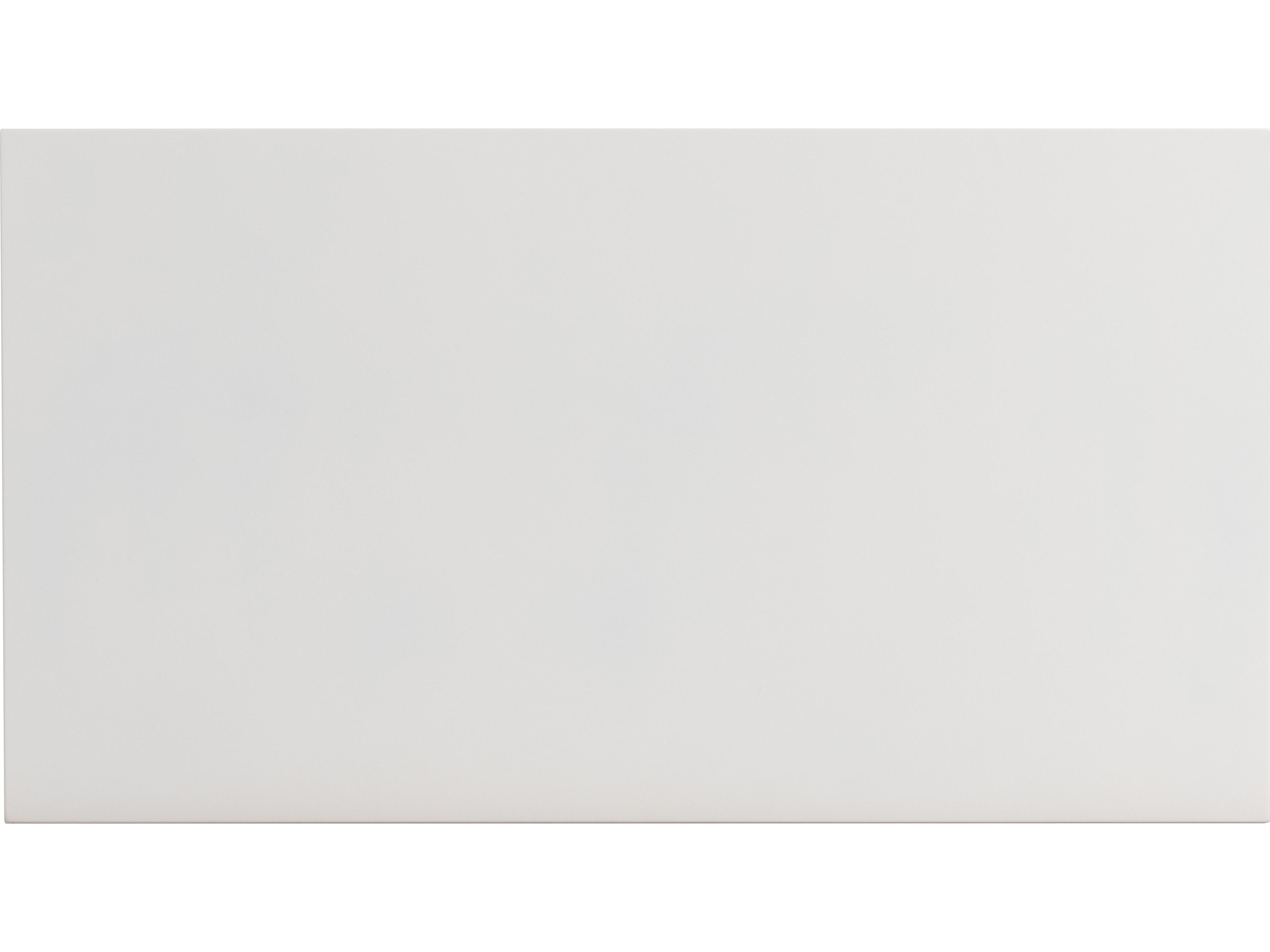 Ratana Elements Silver Talc White Aluminum Rectangular Coffee Table