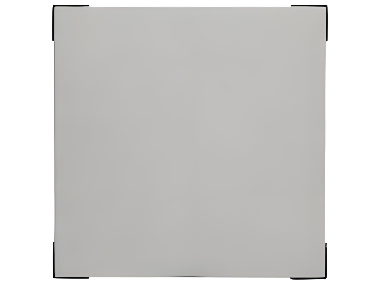 Ratana Genval Silver Black Base & Cement Top Aluminum Square End Table