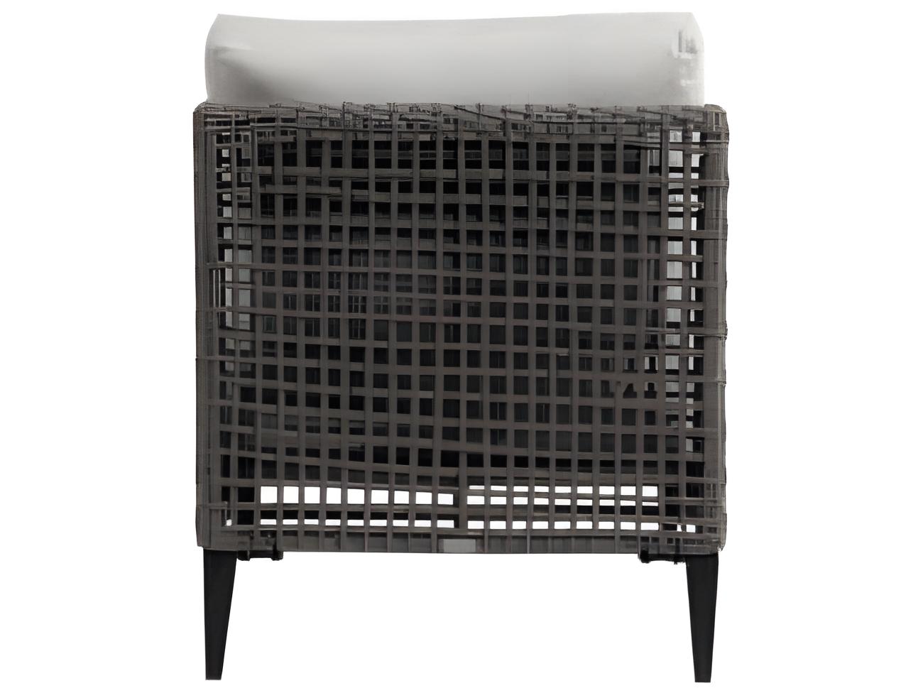 Ratana Genval Silver Black Aluminum Cushion Lounge Chair