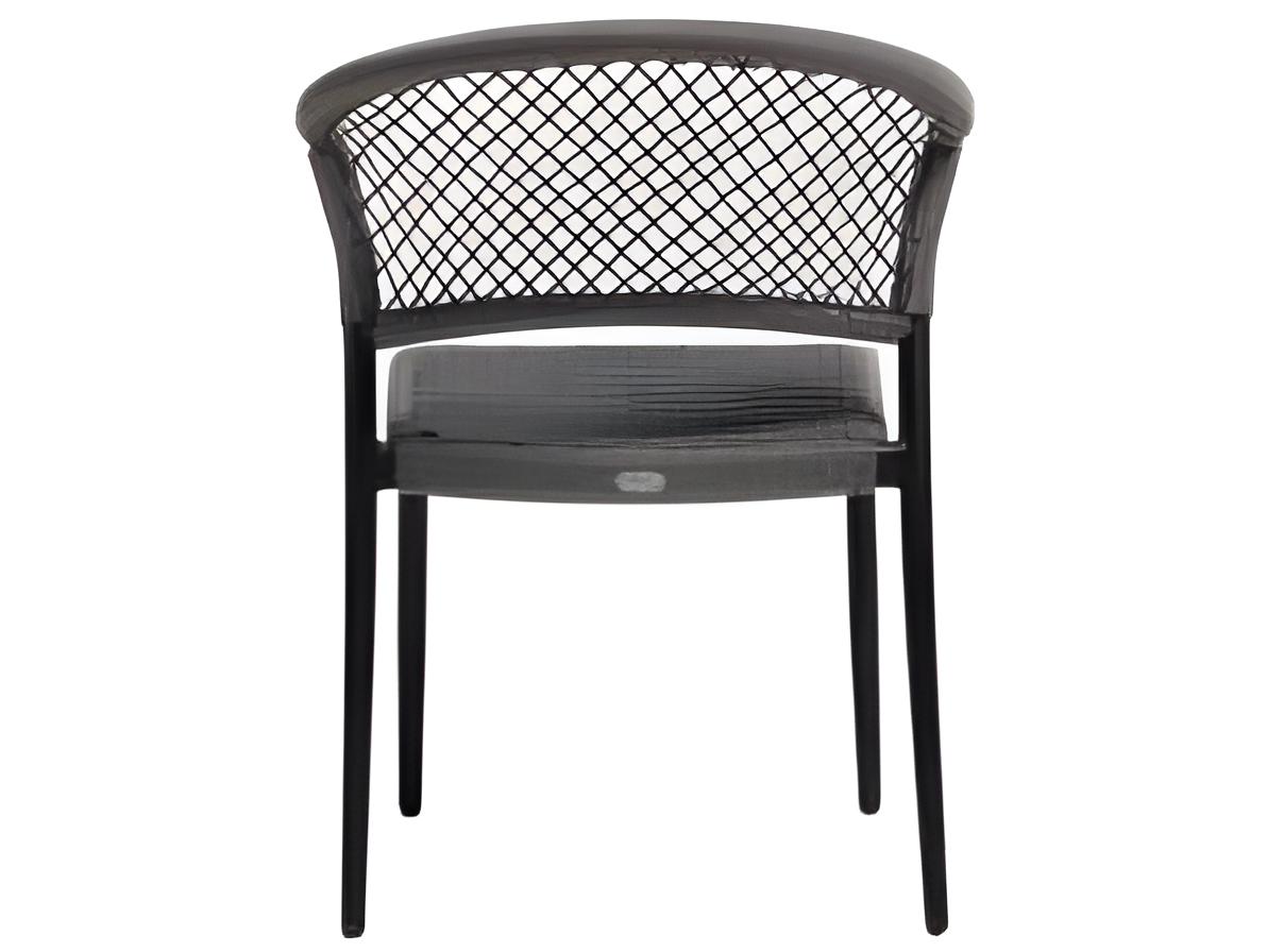 Ratana Ria Silver Black Aluminum Rope Dining Chair