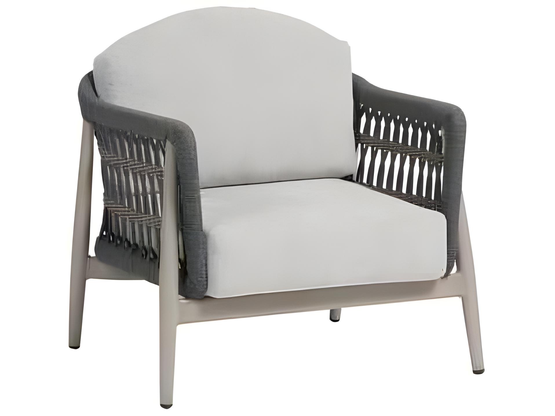 Ratana Coconut Grove Silver Pearl Aluminum Cushion Lounge Chair