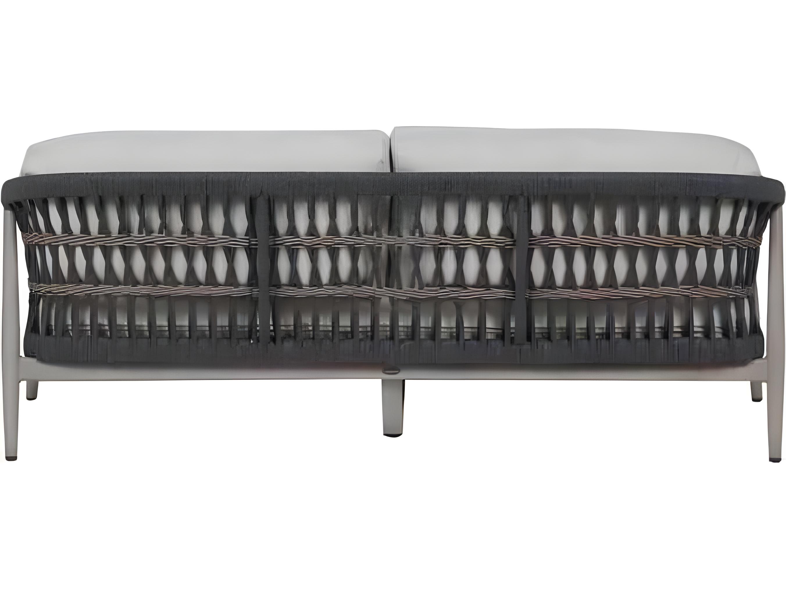 Ratana Coconut Grove Silver Pearl Aluminum Cushion Sofa