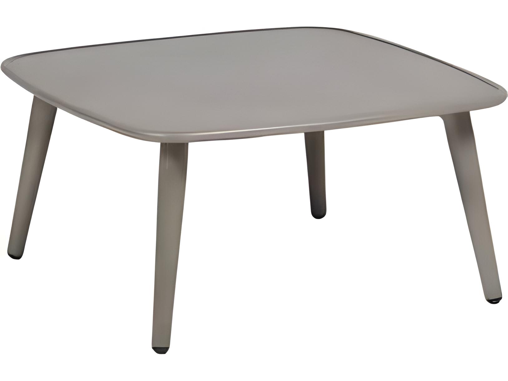 Ratana Coconut Grove Silver Pearl Aluminum Square Coffee Table