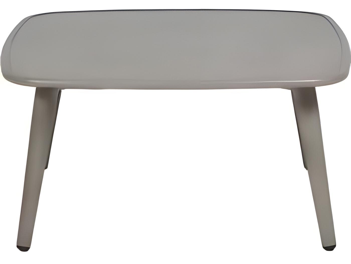 Ratana Coconut Grove Silver Pearl Aluminum Square Coffee Table