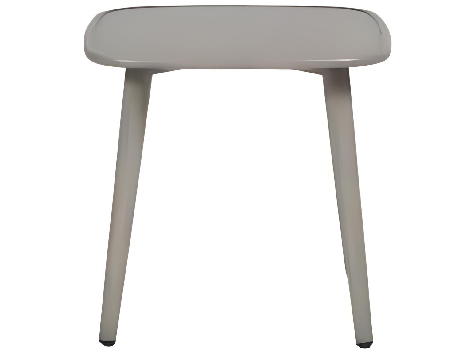 Ratana Cocnut Grove Silver Pearl Aluminum Square End Table