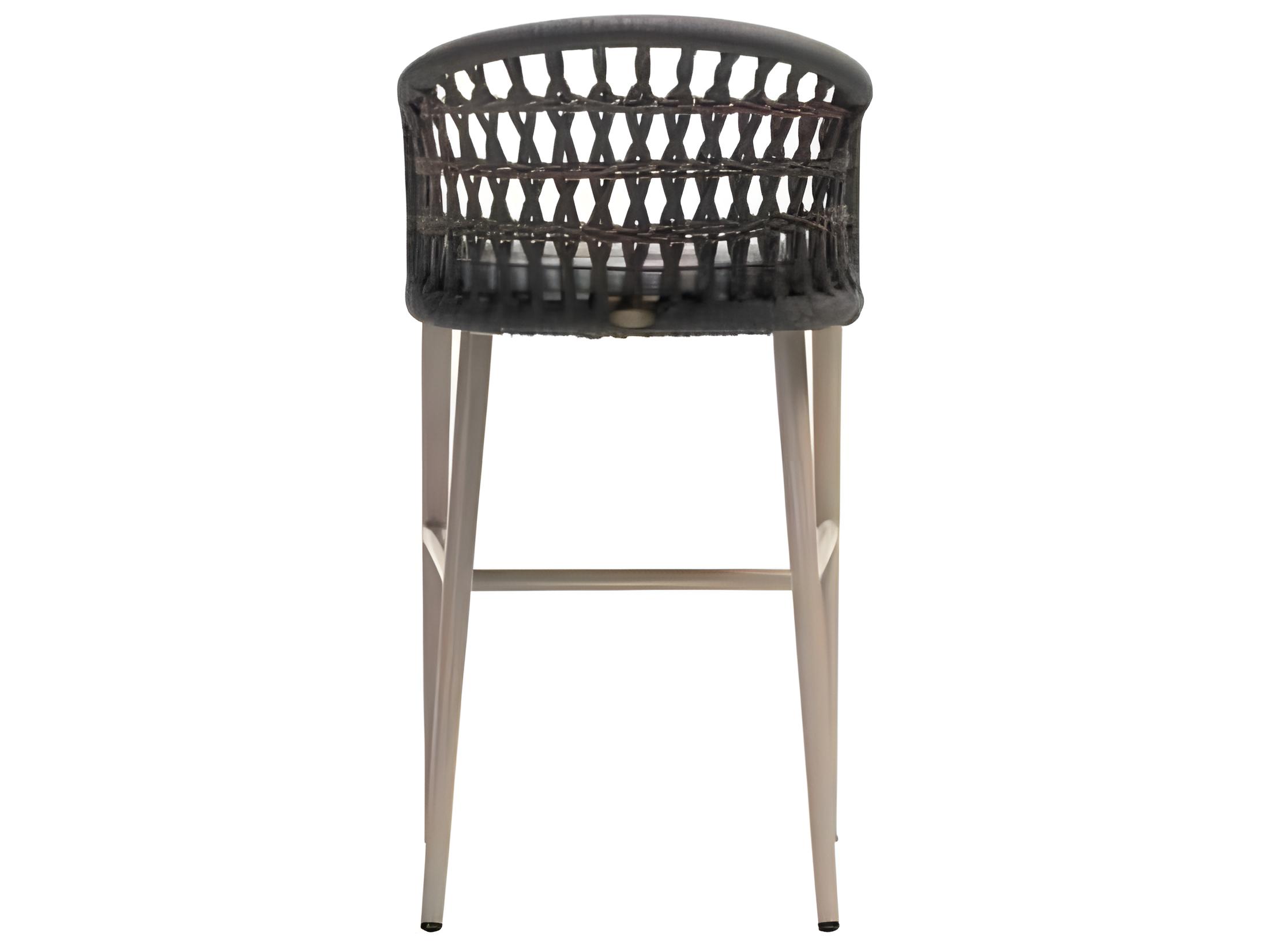 Ratana Coconut Grove Silver Pearl Aluminum Cushion Bar Stool