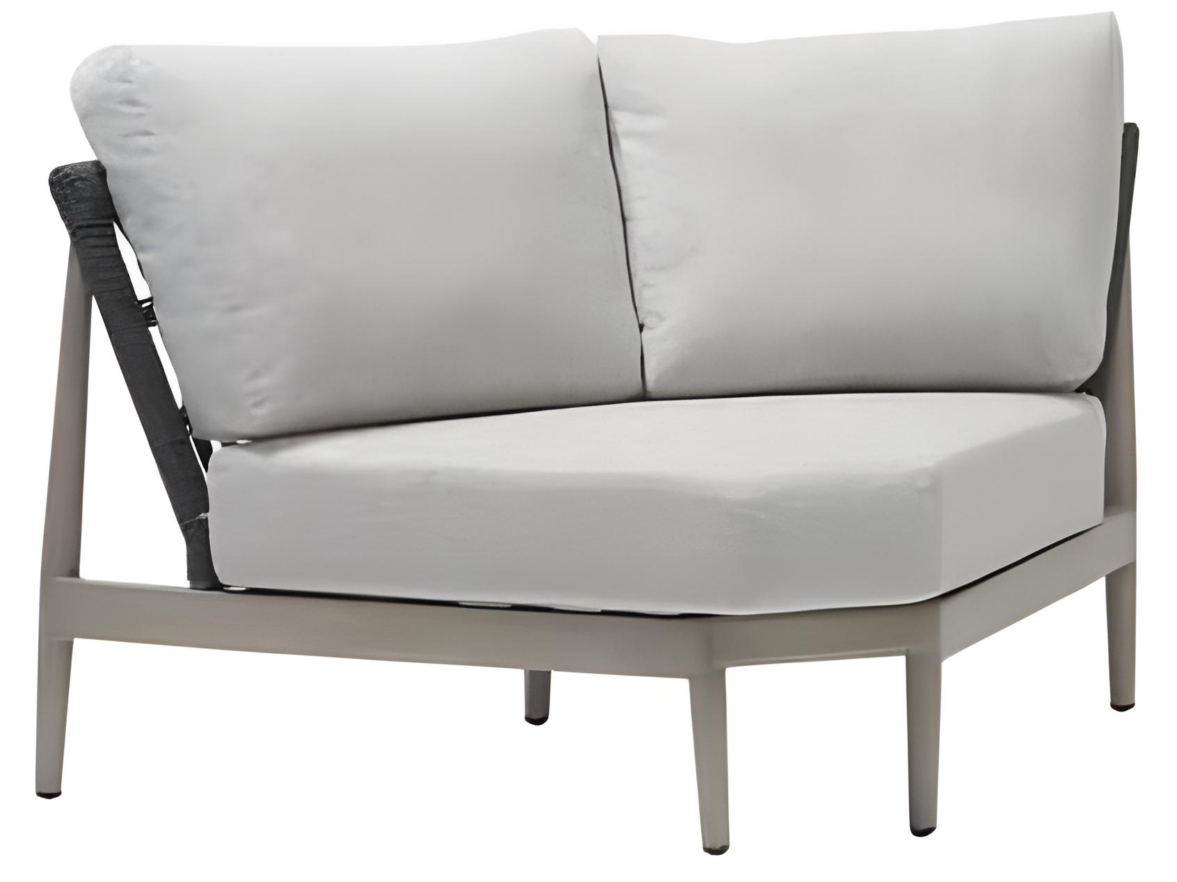 Ratana Coconut Grove Silver Pearl Aluminum Cushion Lounge Chair