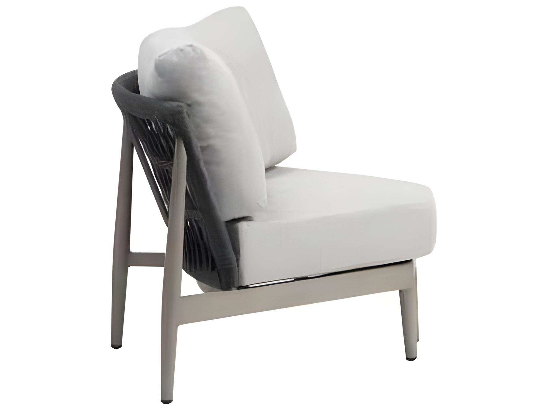 Ratana Coconut Grove Silver Pearl Aluminum Cushion Lounge Chair