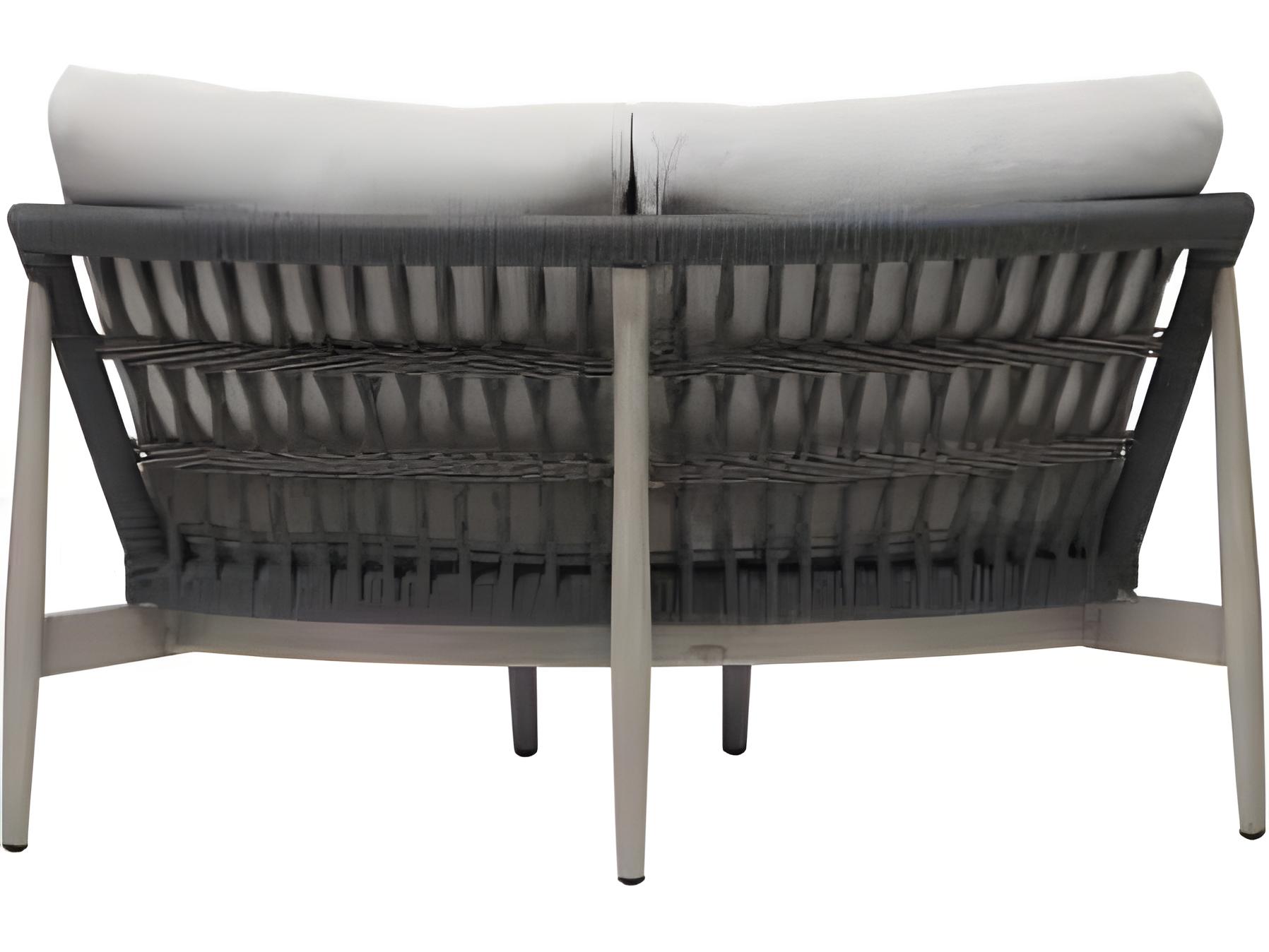 Ratana Coconut Grove Silver Pearl Aluminum Cushion Lounge Chair
