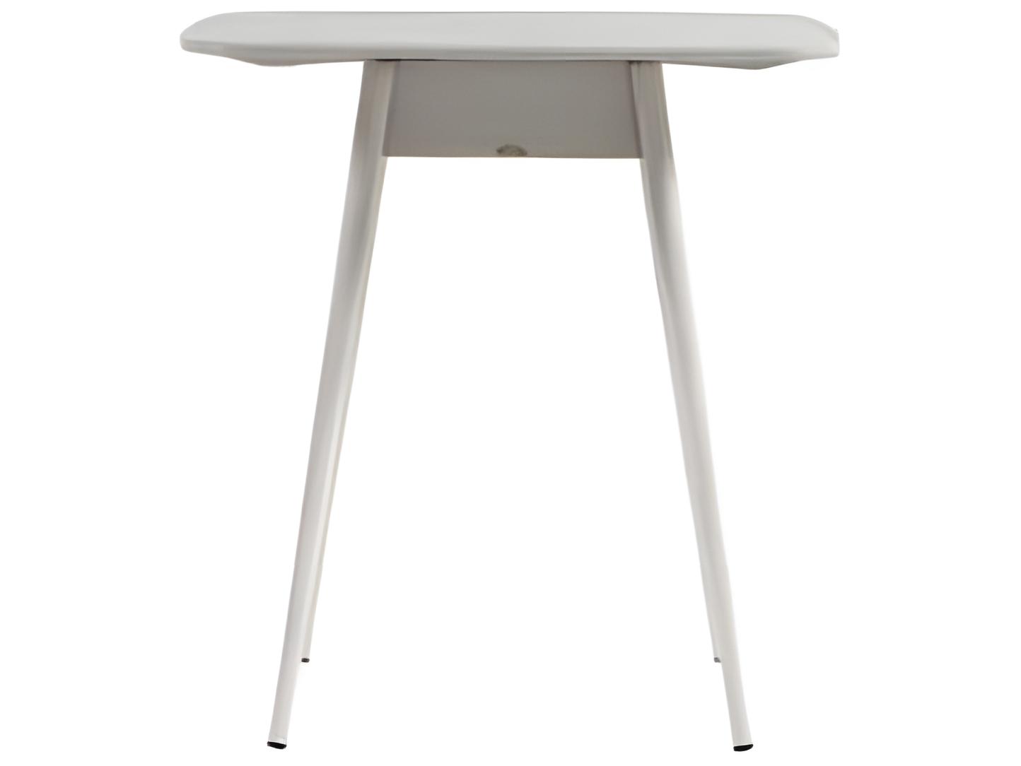 Ratana Alinea Silver Whitewash Aluminum Square Umbrella Hole Bar Table