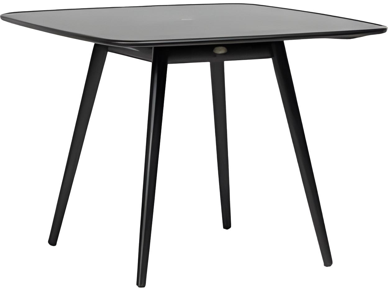 Ratana Alinea Silver Diva Night Aluminum Square Umbrella Hole Dining Table