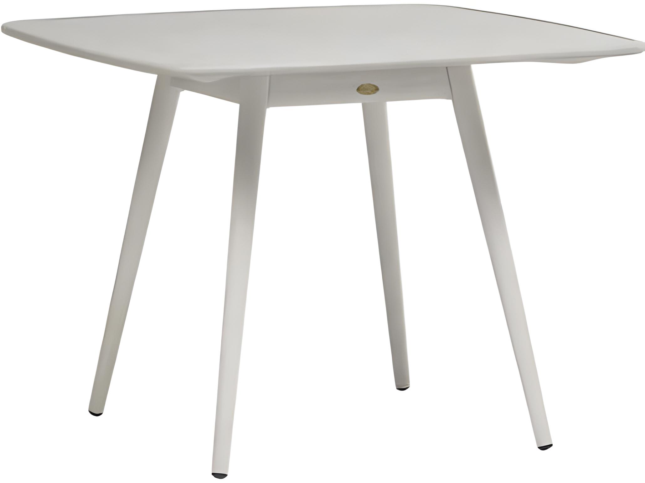 Ratana Alinea Silver Whitewash Aluminum Square Umbrella Hole Dining Table