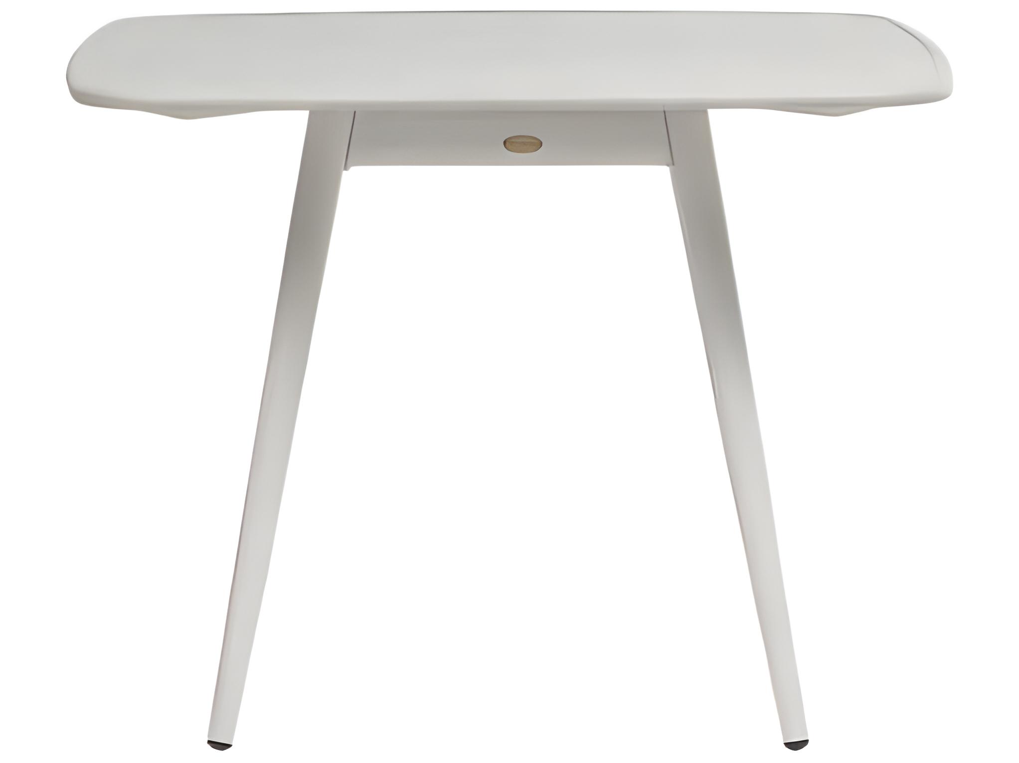 Ratana Alinea Silver Whitewash Aluminum Square Umbrella Hole Dining Table