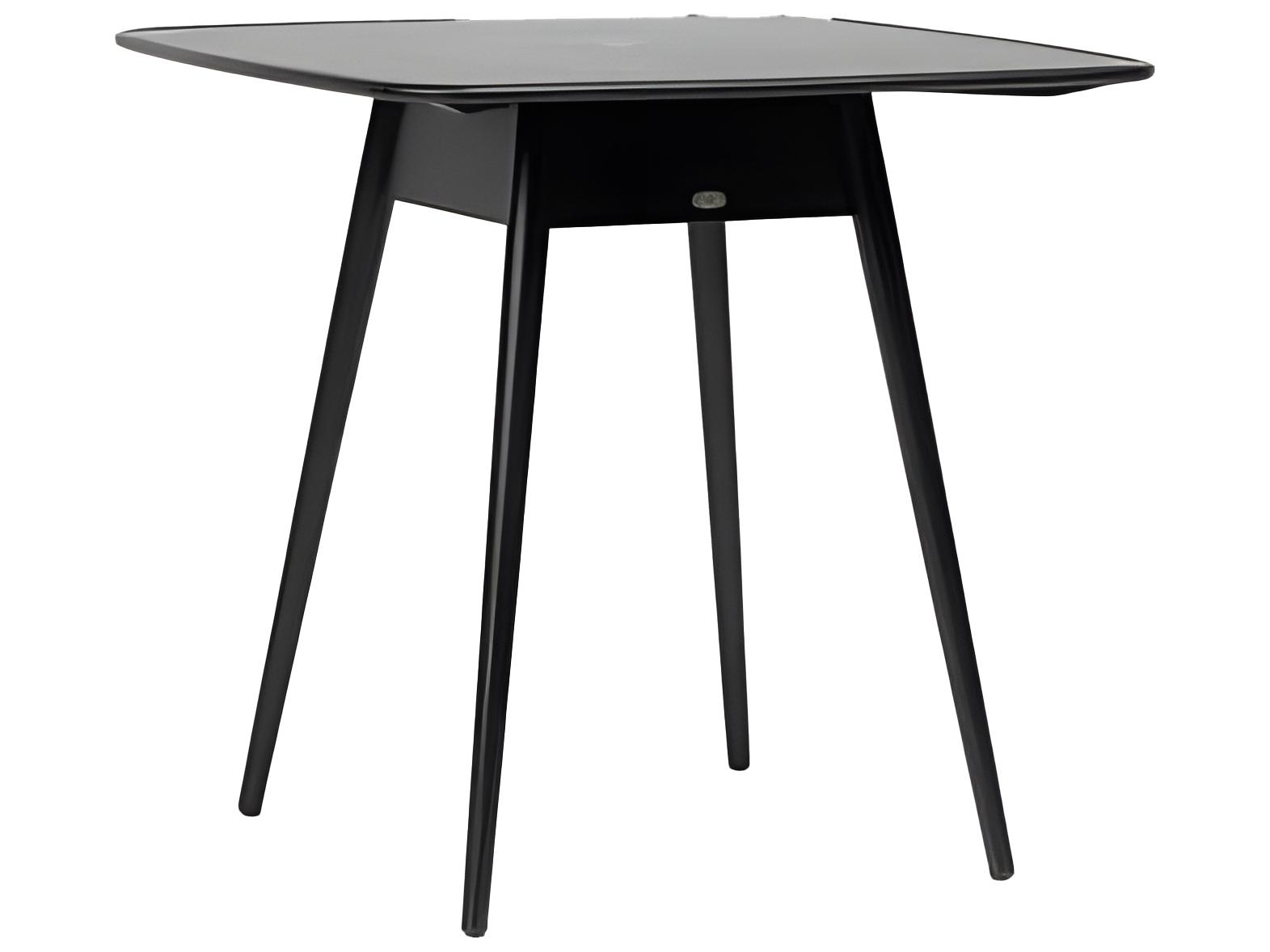 Ratana Alinea Silver Diva Night Aluminum Square Umbrella Hole Counter Table