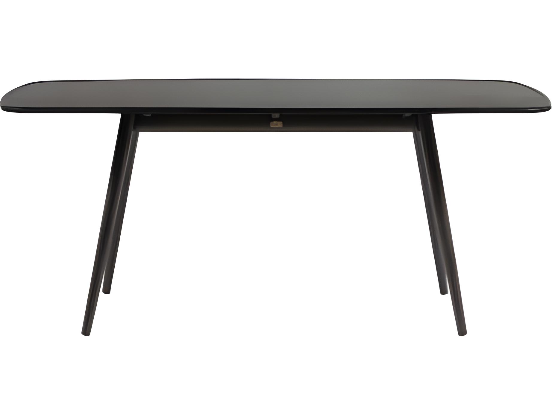 Ratana Alinea Silver Ash Grey Aluminum Rectangular Umbrella Hole Dining Table