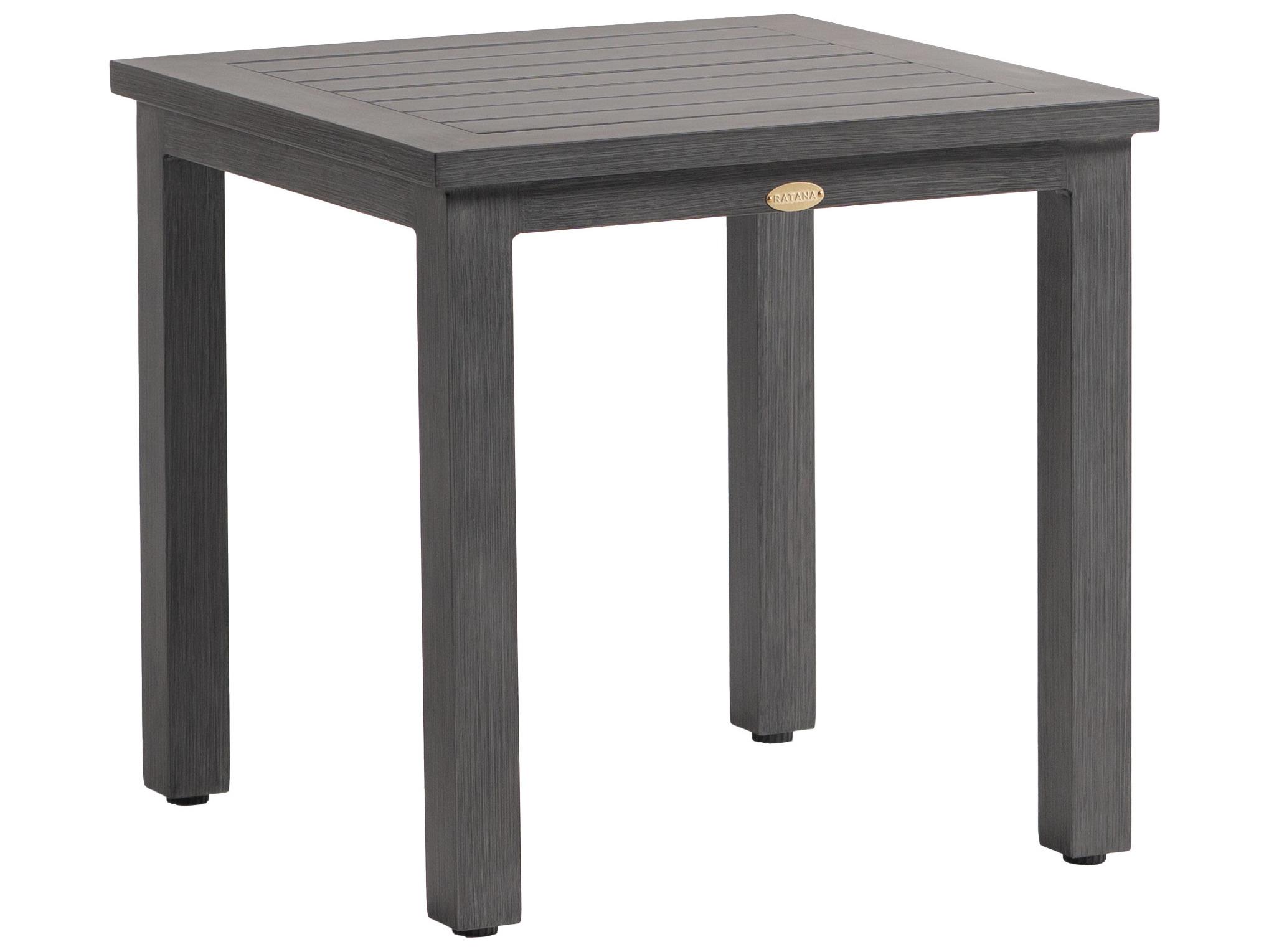Ratana Canbria Tables Aluminum Square End Table