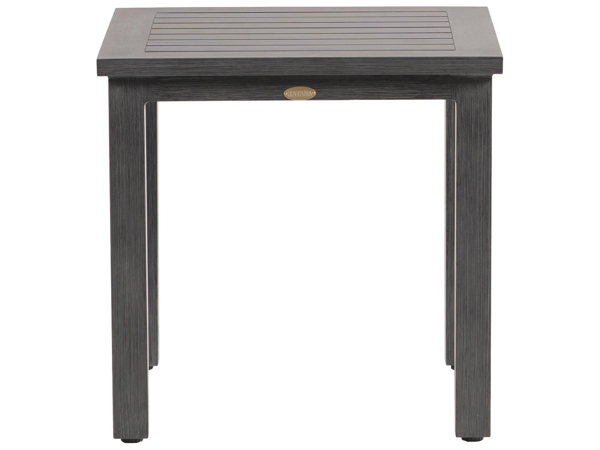 Ratana Canbria Tables Aluminum Square End Table
