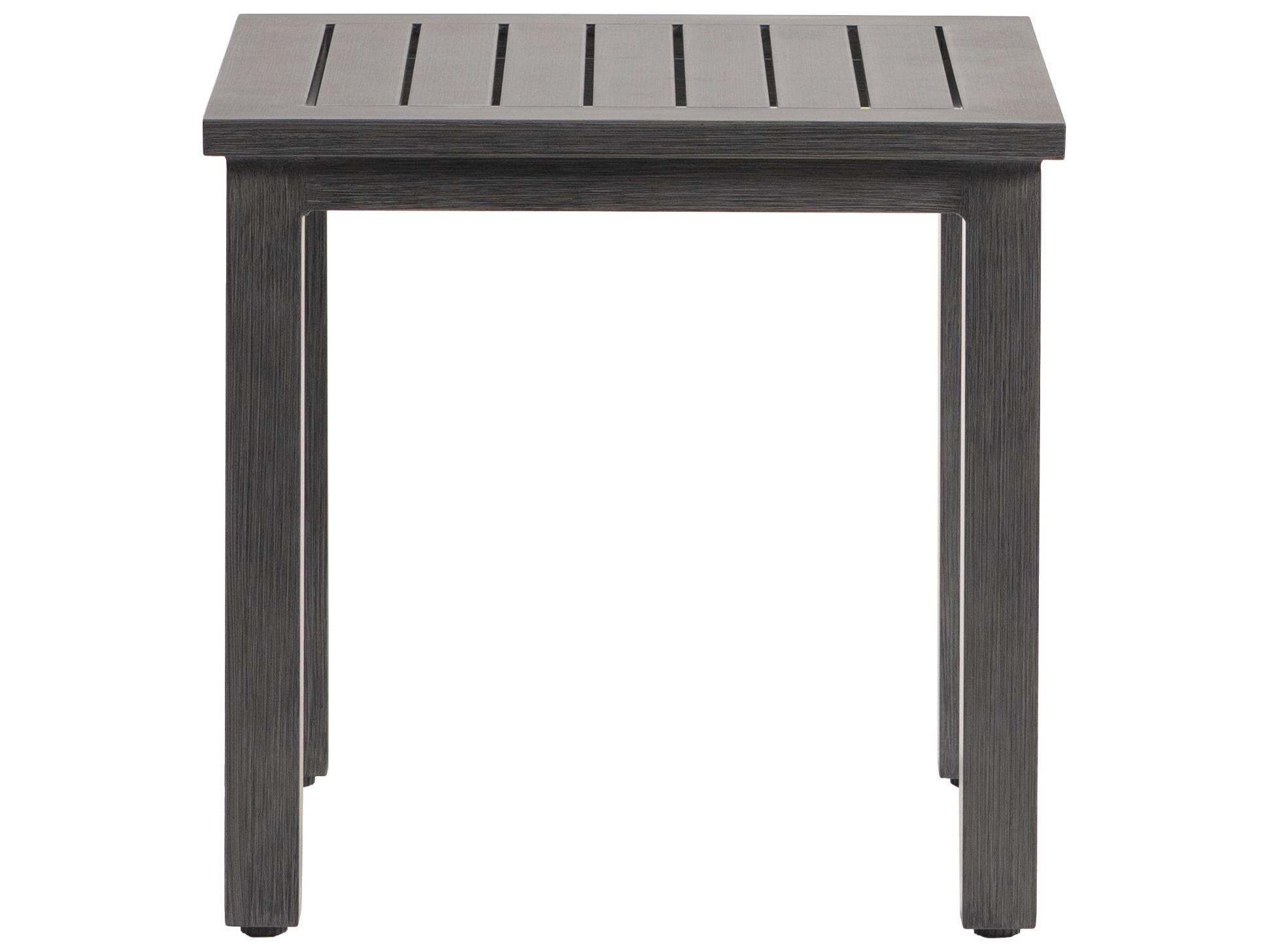 Ratana Canbria Tables Aluminum Square End Table