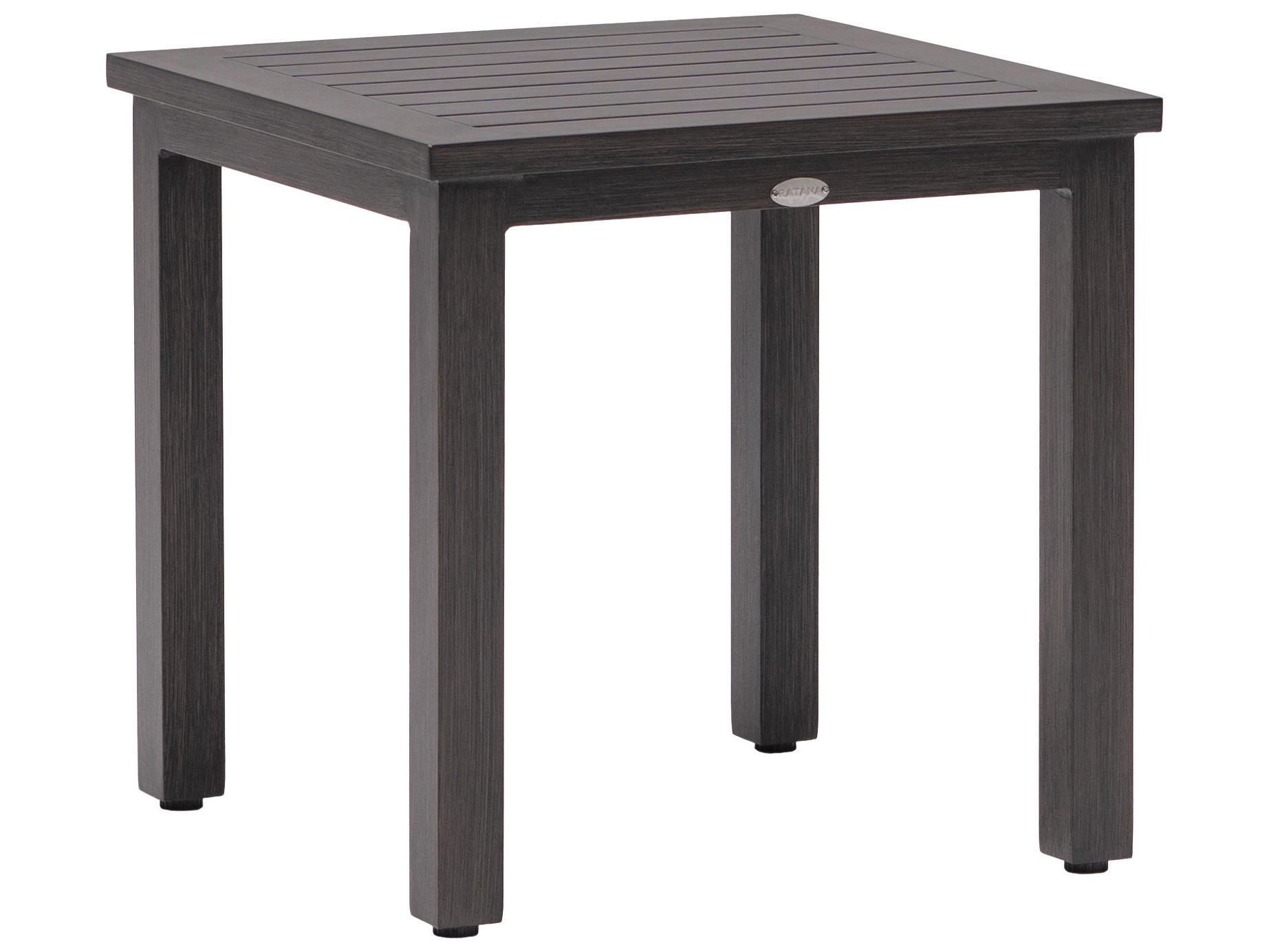 Ratana Canbria Tables Aluminum Square End Table