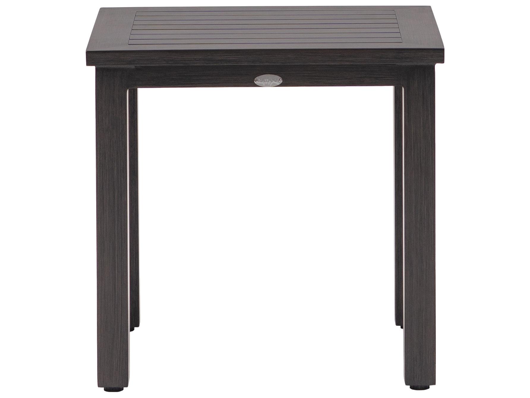Ratana Canbria Tables Aluminum Square End Table