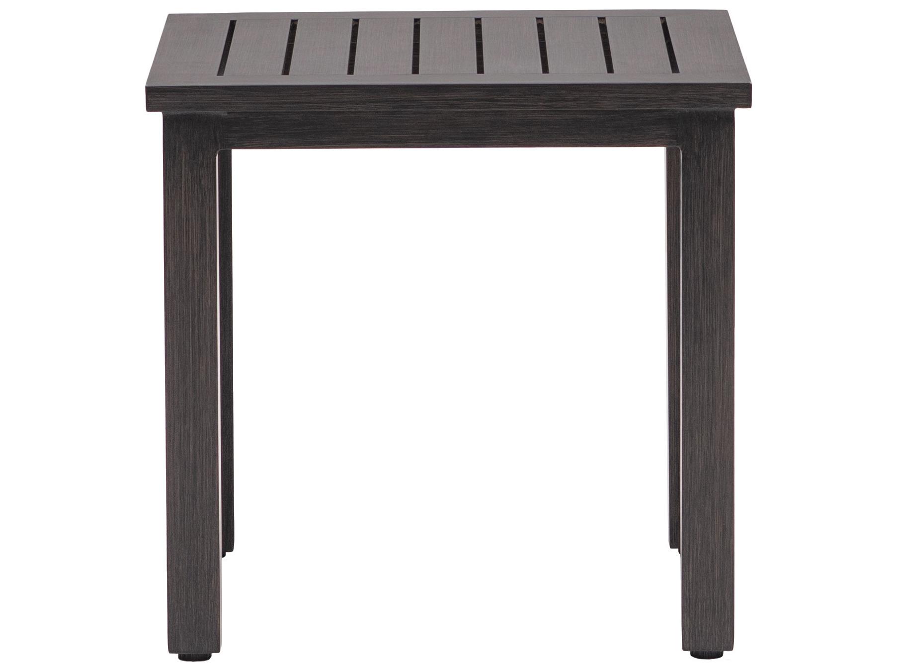 Ratana Canbria Tables Aluminum Square End Table