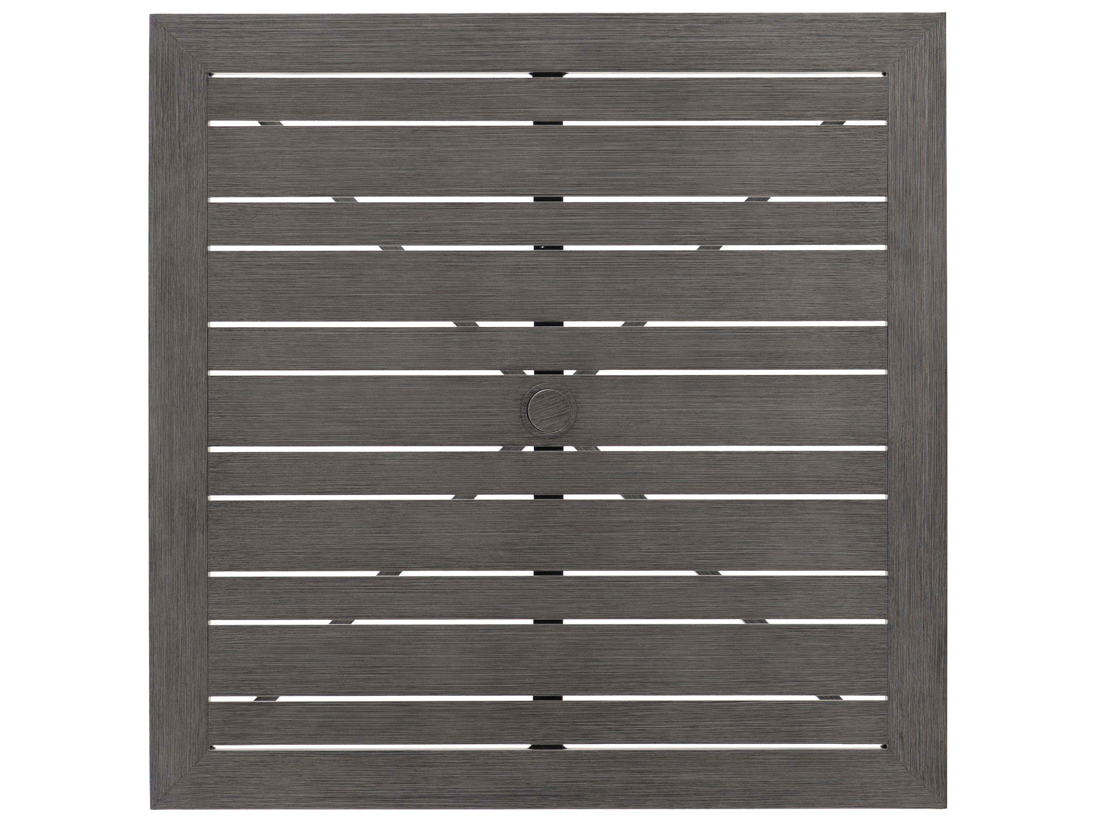 Ratana Canbria Tables Aluminum Square Umbrella Hole Bar Table