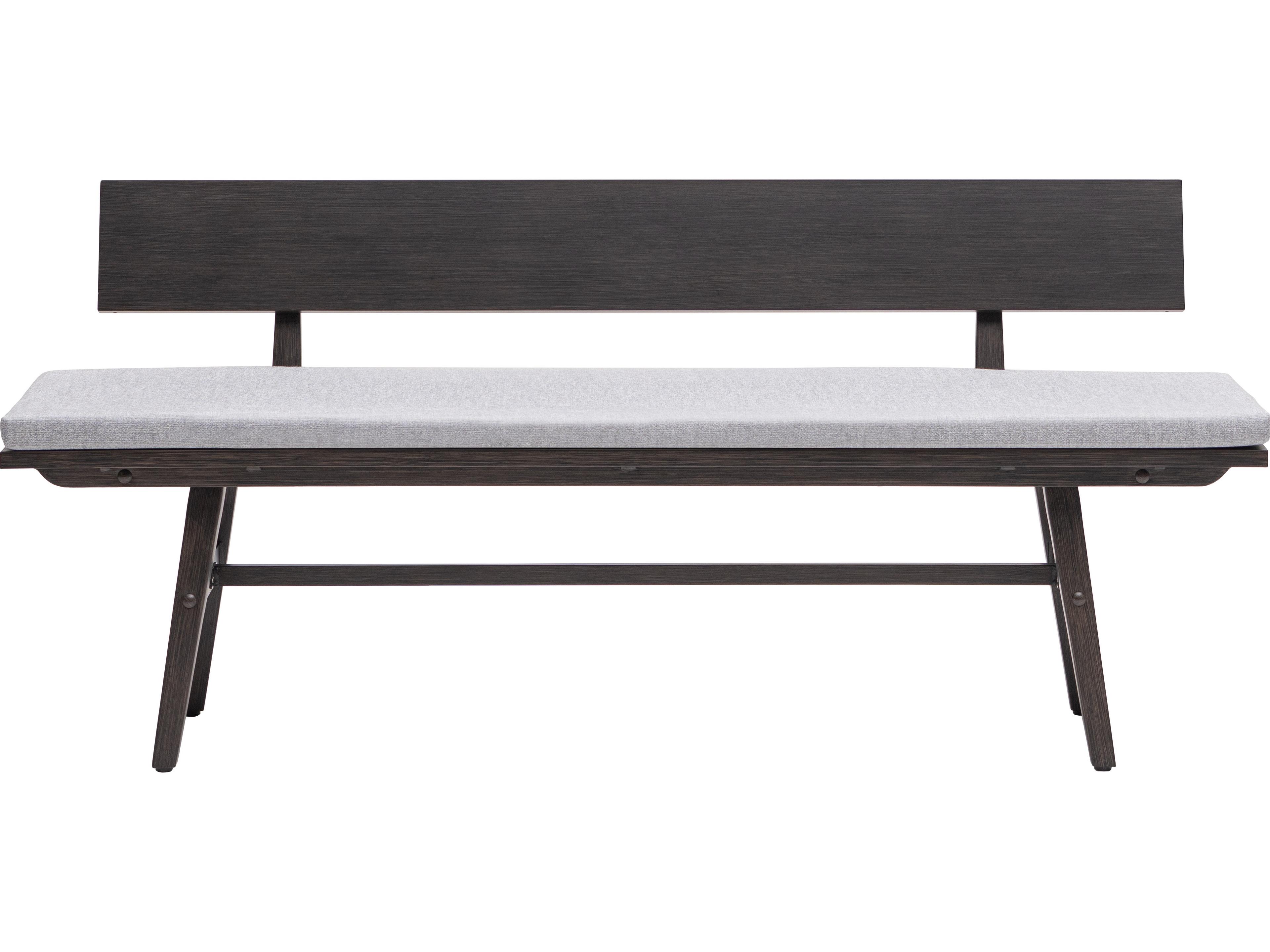 Ratana Canbria Tables Aluminum Cushion Bench