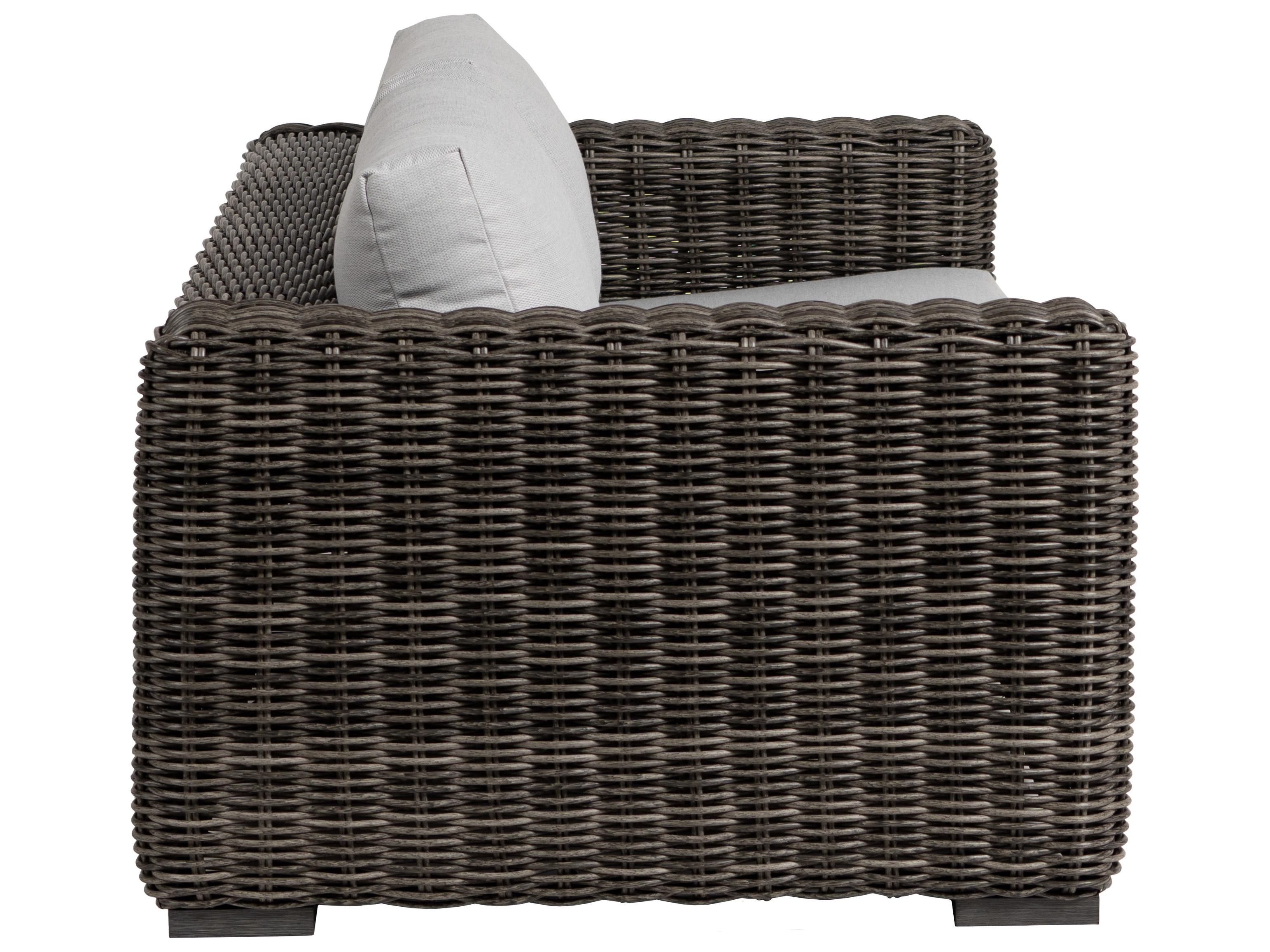 Ratana Cubo Aluminum Wicker Sofa