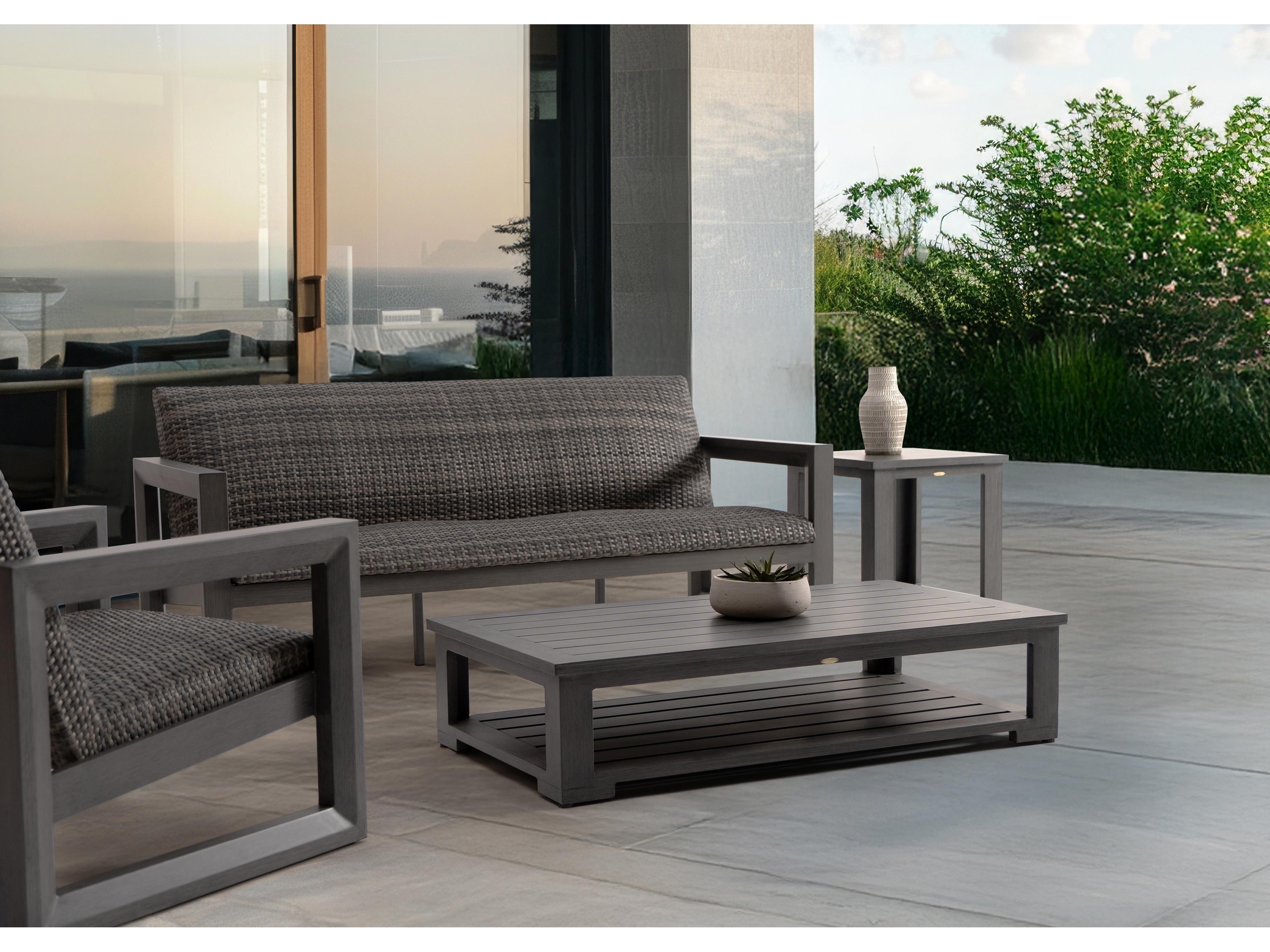 Ratana Milano Aluminum Square End Table