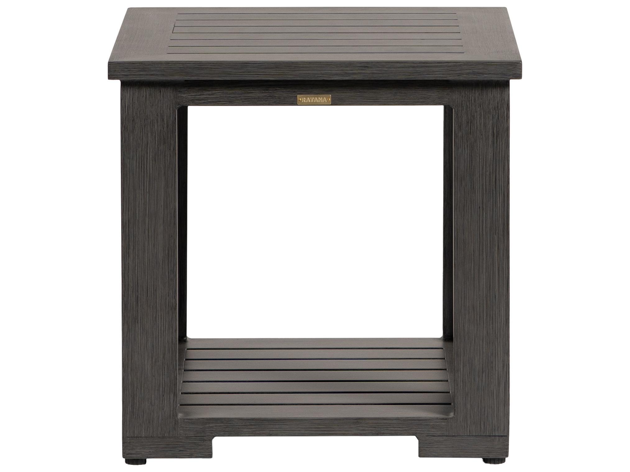 Ratana Milano Aluminum Square End Table
