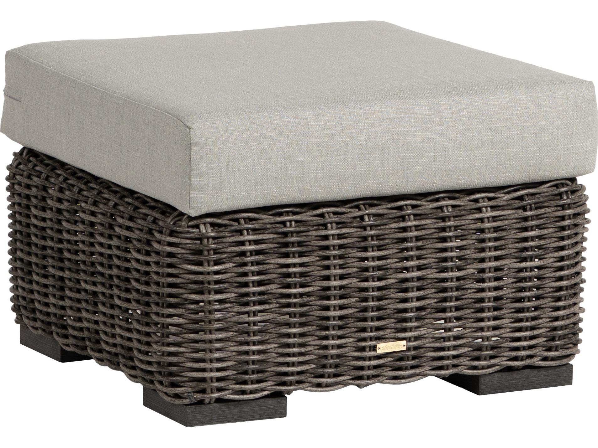 Ratana Cubo Aluminum Cushion Ottoman