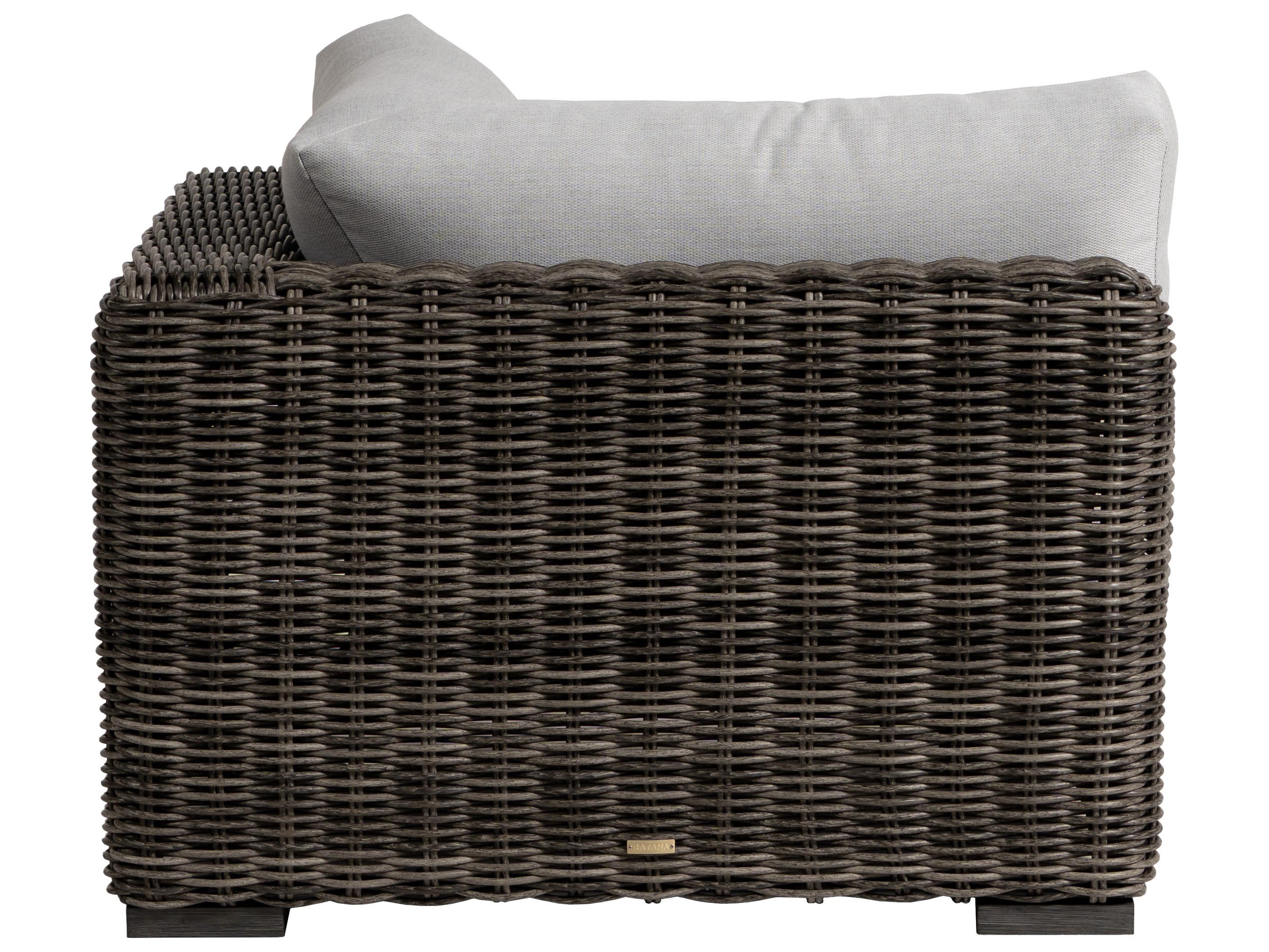 Ratana Cubo Aluminum Wicker Lounge Chair