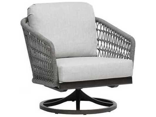 Ratana Poinciana Silver Ash Grey Aluminum Cushion Lounge Chair