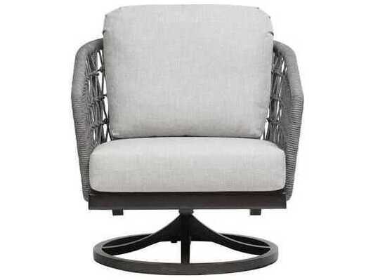 Ratana Poinciana Silver Ash Grey Aluminum Cushion Lounge Chair