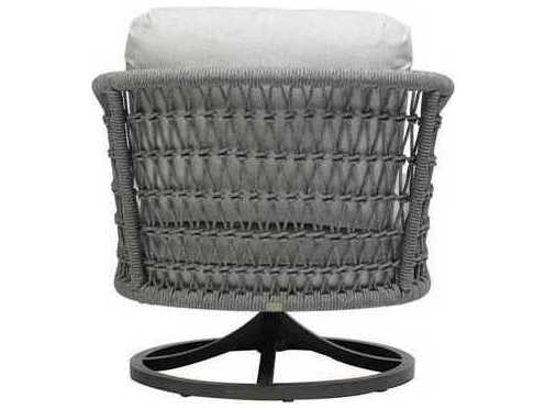 Ratana Poinciana Silver Ash Grey Aluminum Cushion Lounge Chair