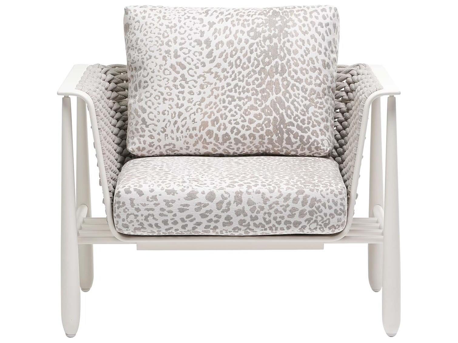 Ratana Diva Silver Snow Aluminum Cushion Lounge Chair