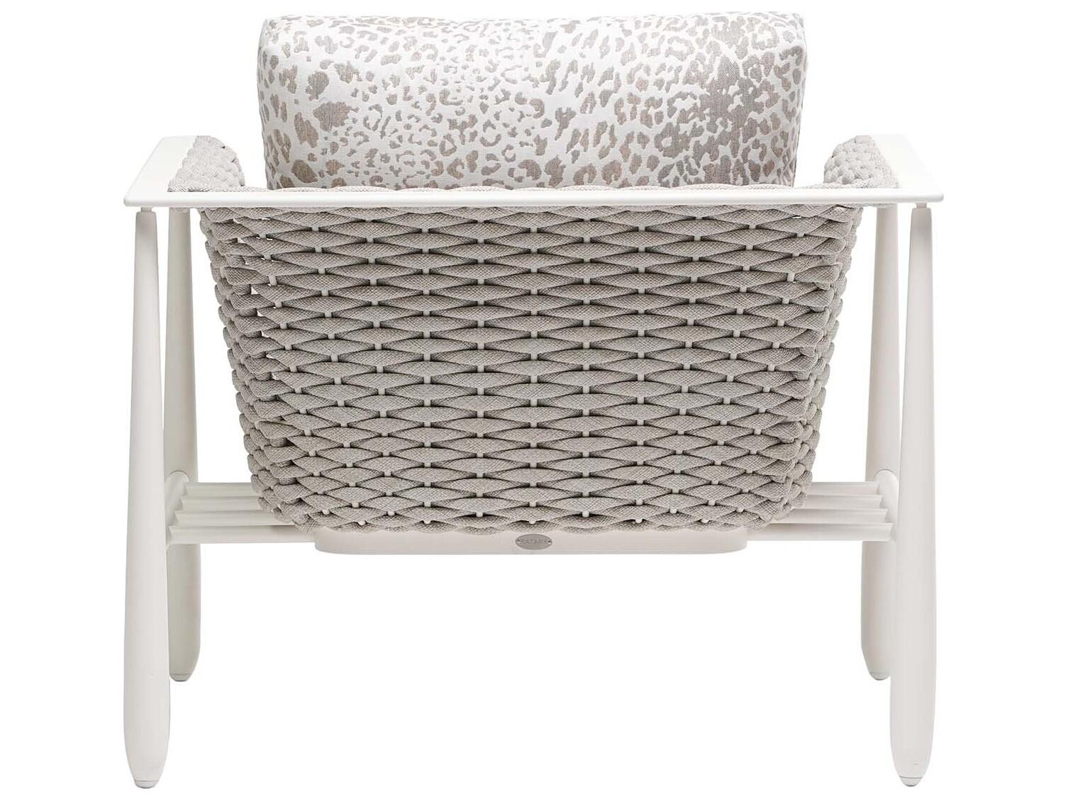 Ratana Diva Silver Snow Aluminum Cushion Lounge Chair