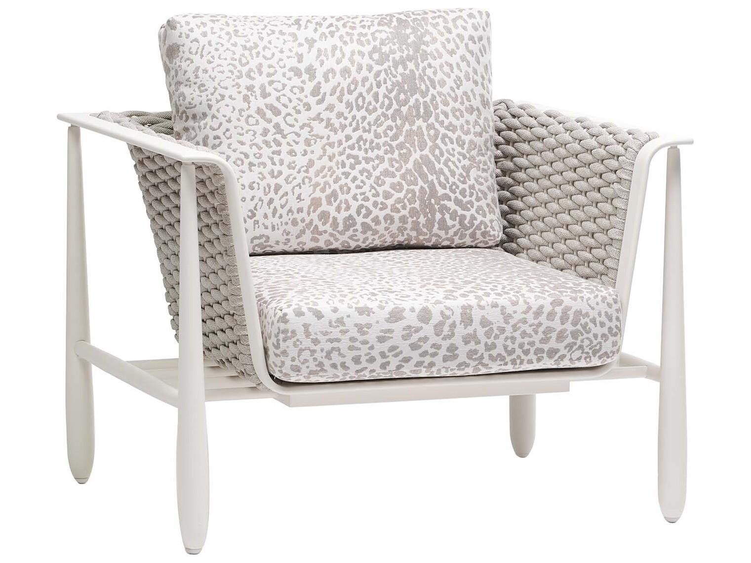 Ratana Diva Silver Snow Aluminum Cushion Lounge Chair