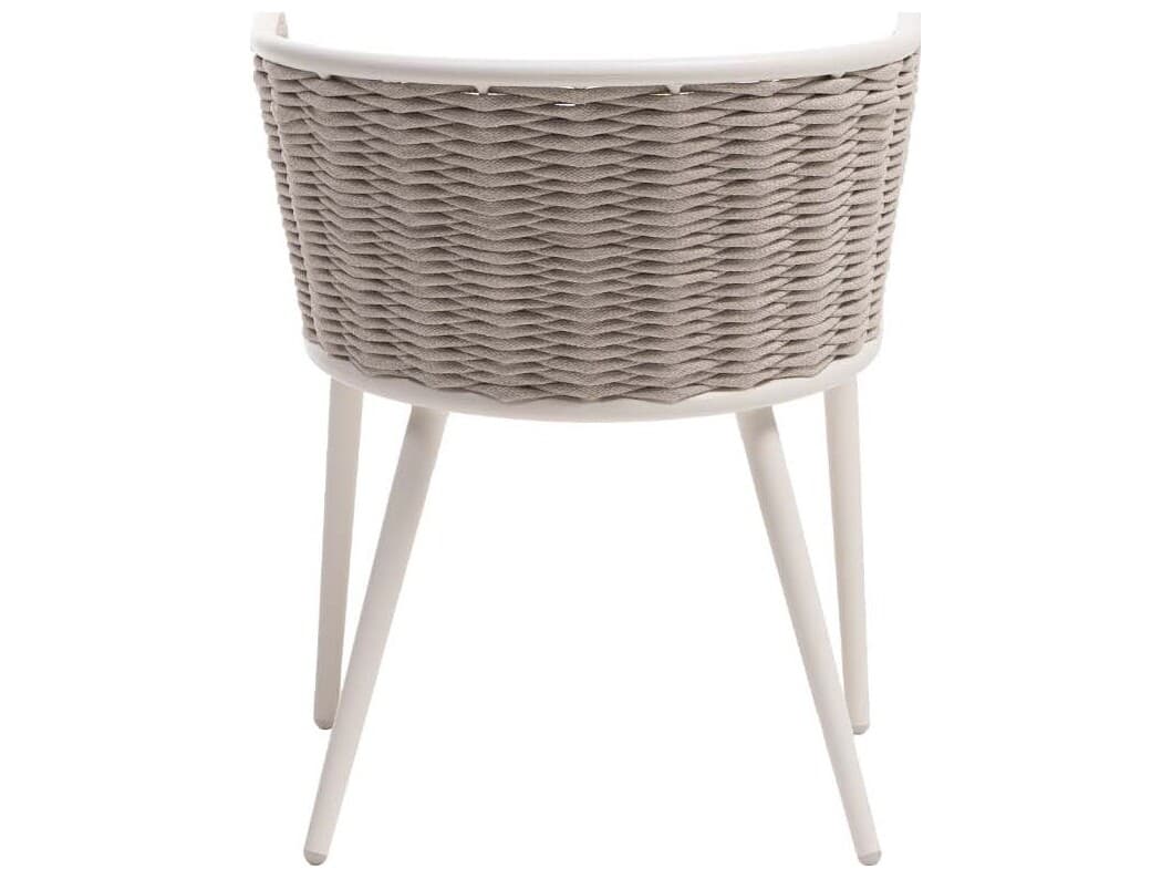 Ratana Diva Silver Snow Aluminum Cushion Dining Chair