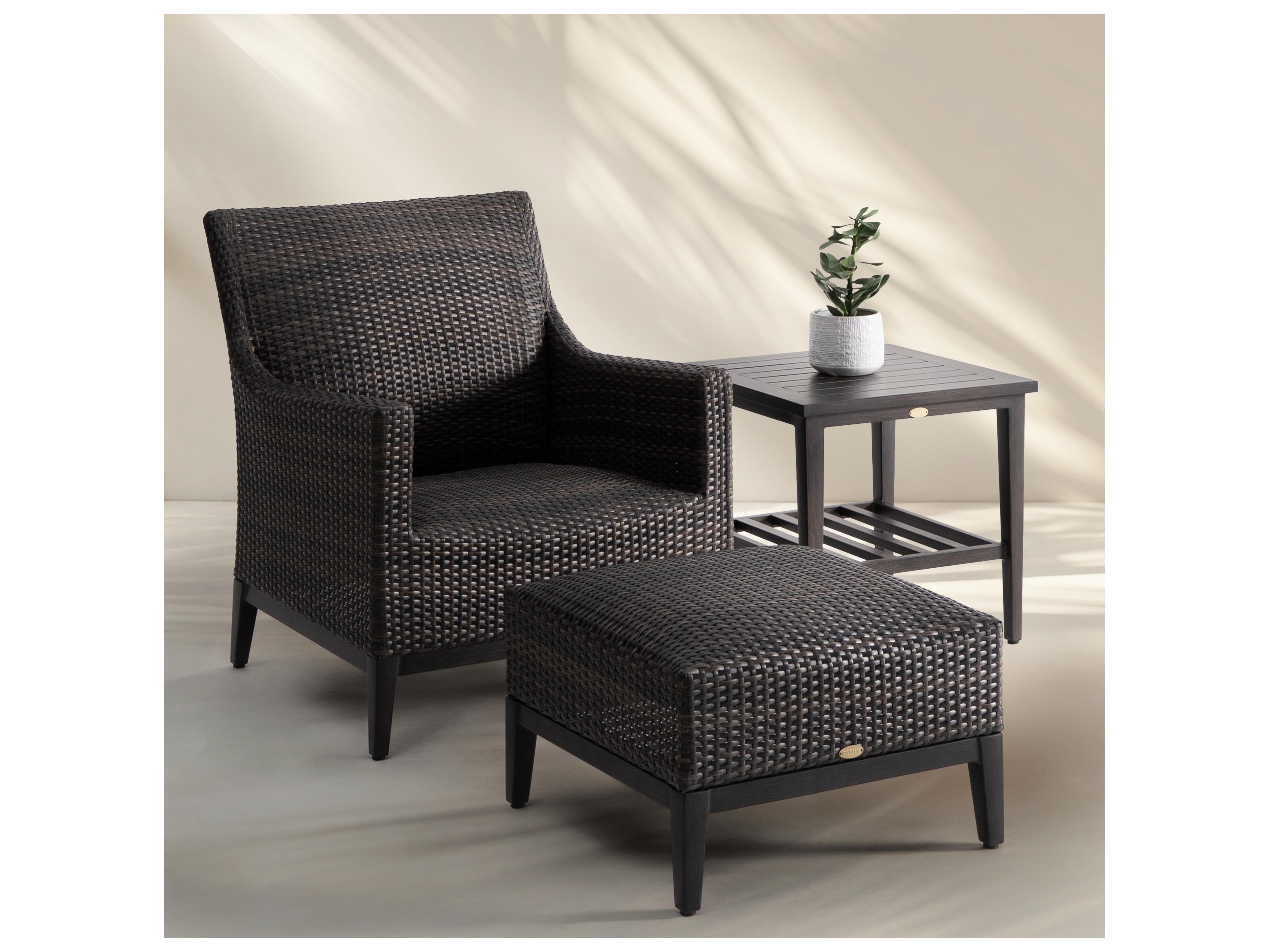 Ratana Biltmore Aluminum Wicker Ottoman