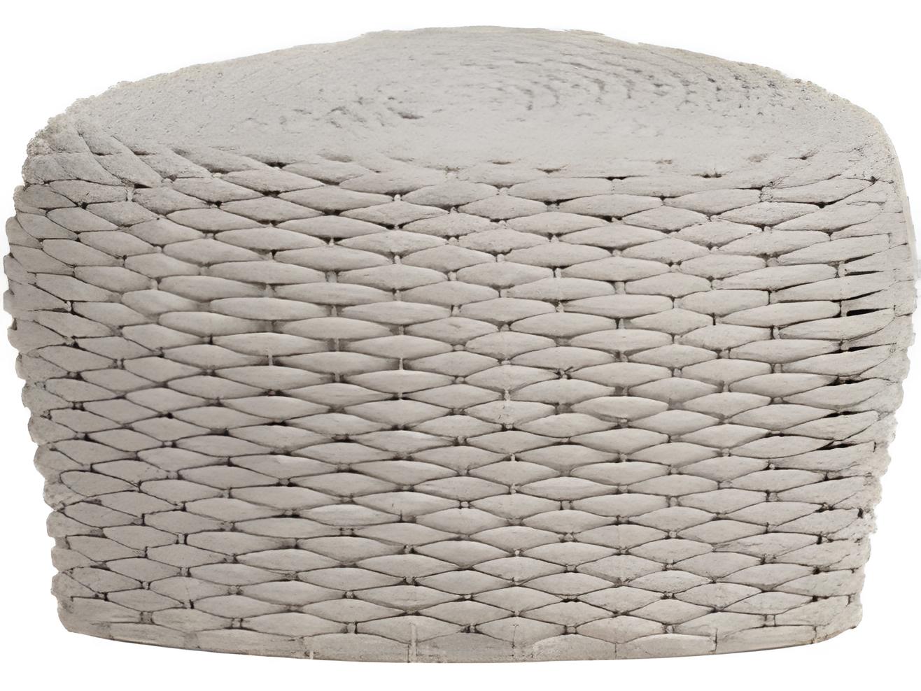 Ratana Roca Aluminum Strap Ottoman