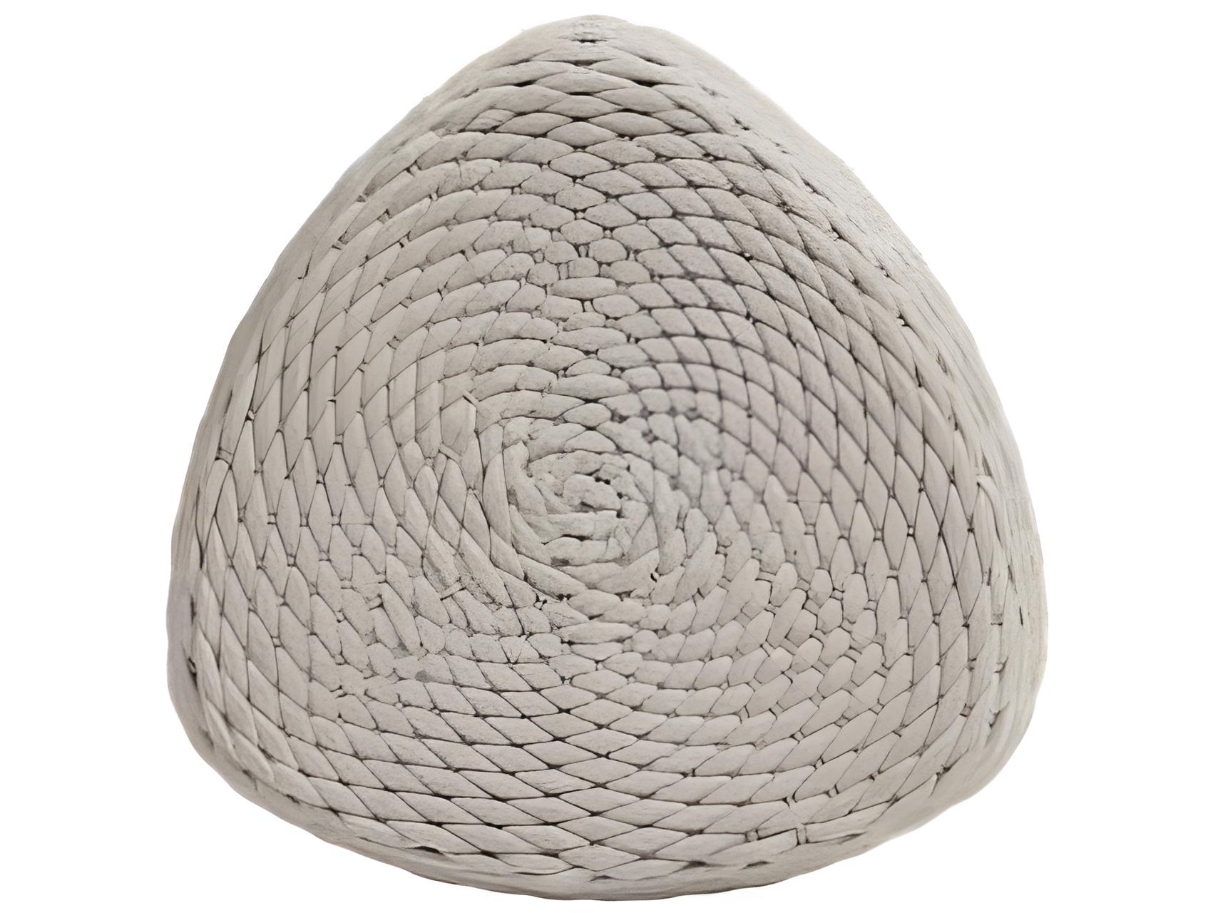 Ratana Roca Aluminum Strap Ottoman