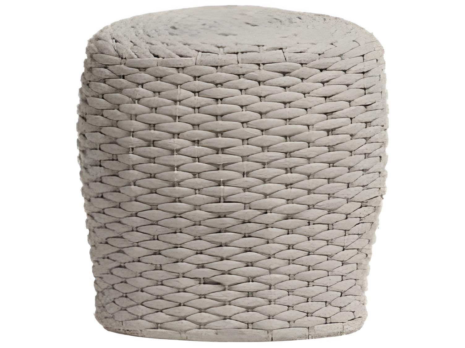 Ratana Roca Aluminum Strap Ottoman