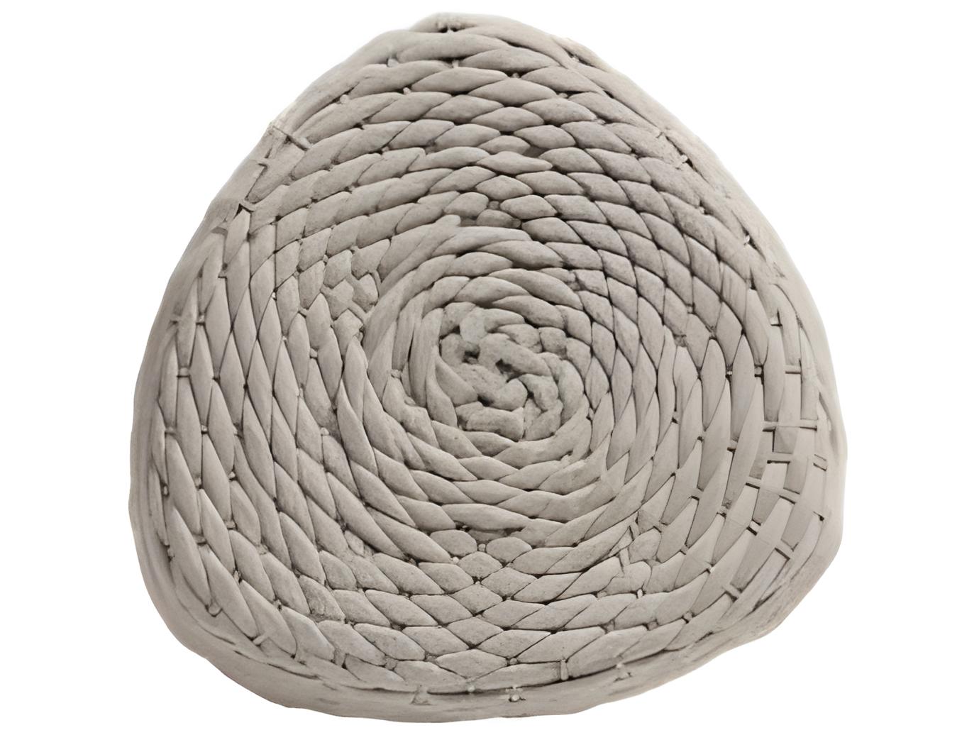 Ratana Roca Aluminum Strap Ottoman