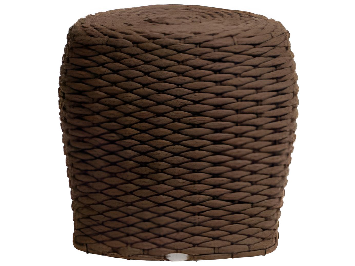 Ratana Roca Aluminum Strap Ottoman