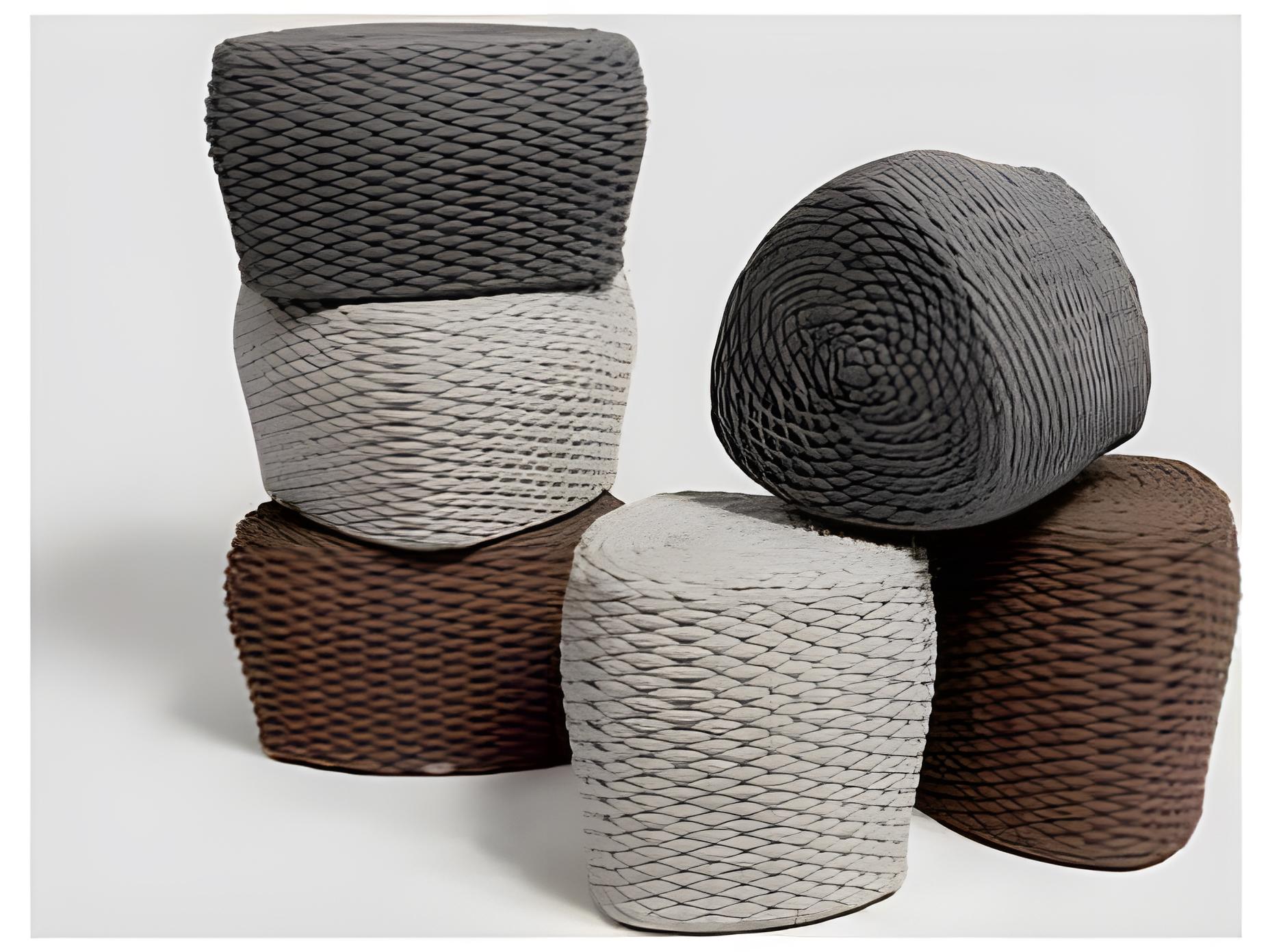 Ratana Roca Aluminum Strap Ottoman