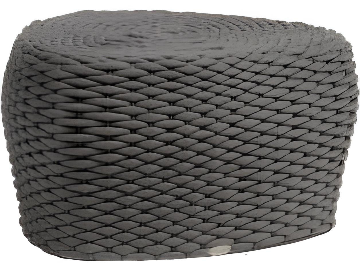 Ratana Roca Aluminum Strap Ottoman