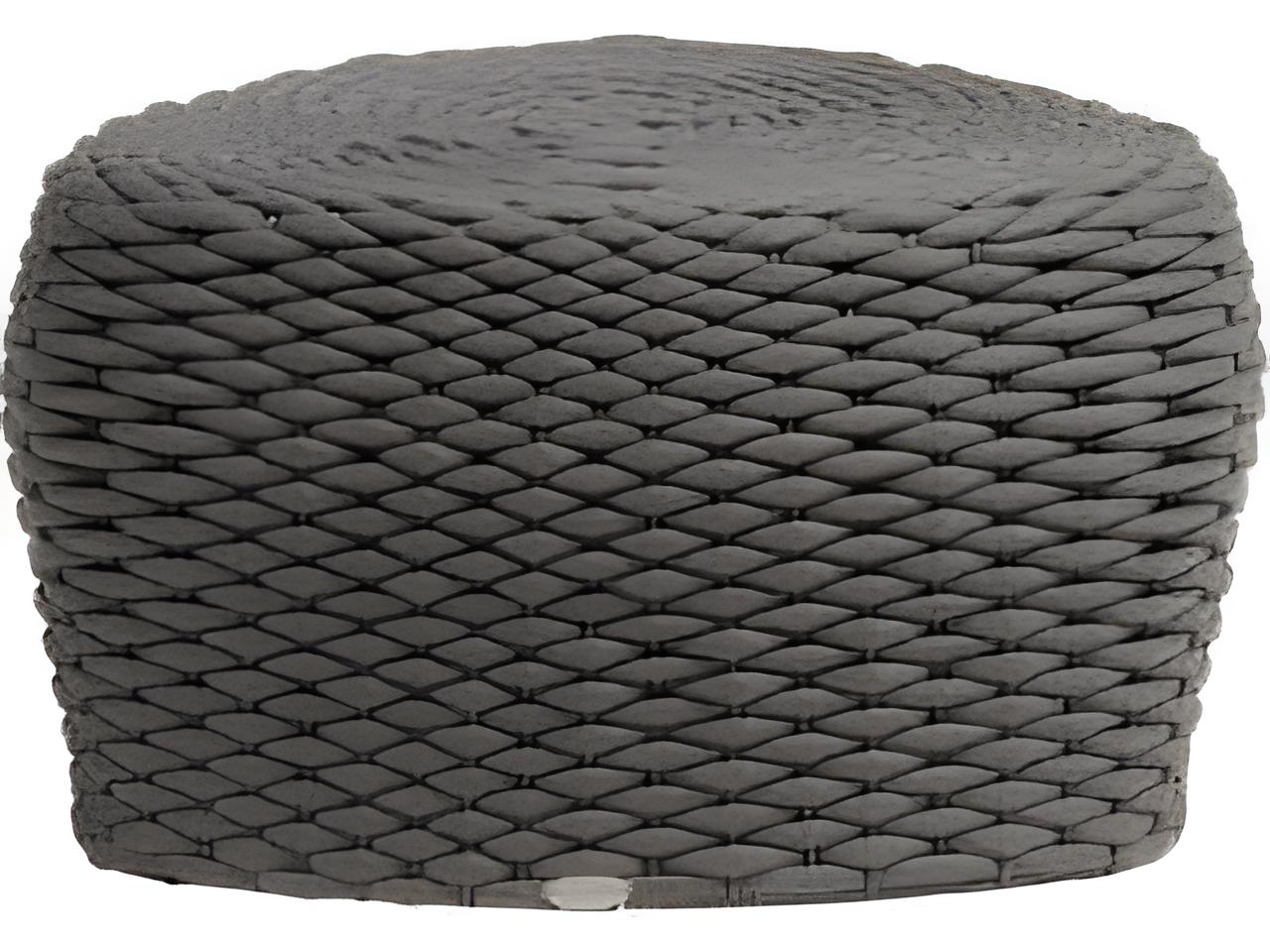 Ratana Roca Aluminum Strap Ottoman